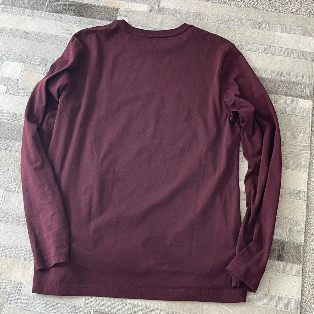 Nautica maroon color long sleeve tee ⛵️ - Picture 3 of 4